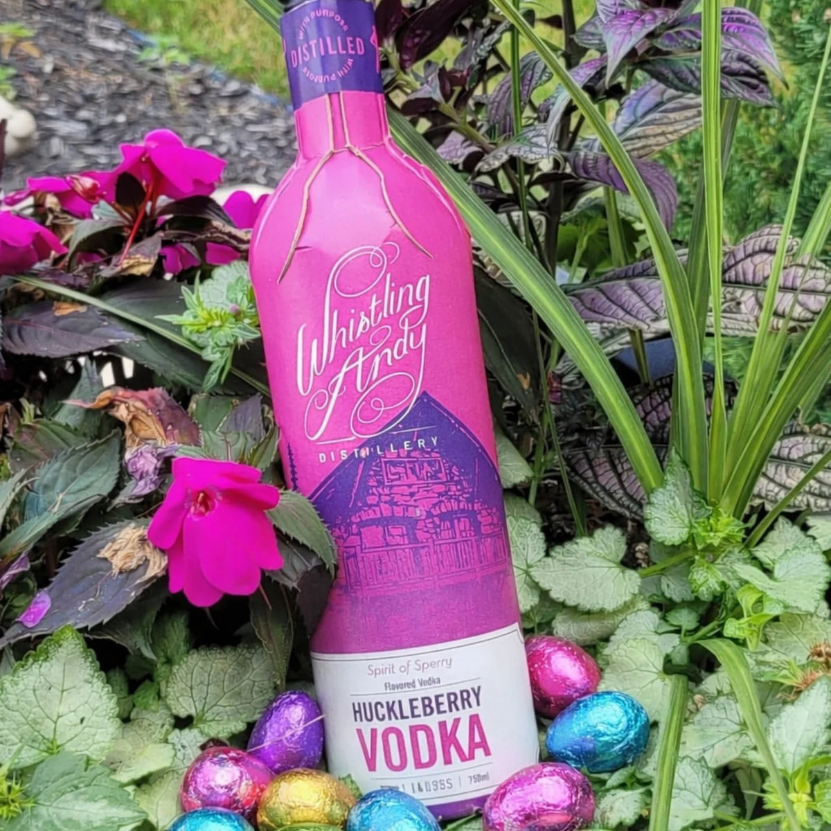 Whistling Andy Huckleberry Vodka Montana craft vodka